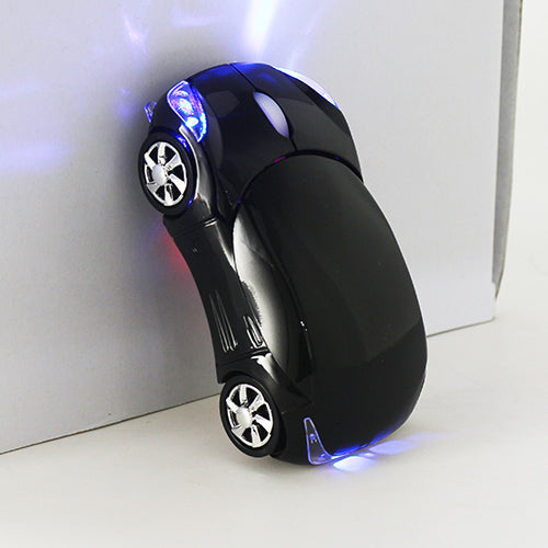 Computer Mouse Wireless Car Shaped Mini USB Receiver Gaming Optical PC Wireless Computer Mouse for Laptop 1200 DPI 2.4G LED