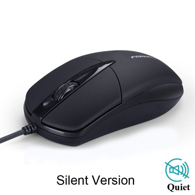 FORKA USB Wired Computer Mouse Silent Click LED Optical Mouse Gamer PC Laptop Notebook Computer Mouse Mice for Office Home Use