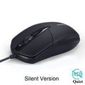 FORKA USB Wired Computer Mouse Silent Click LED Optical Mouse Gamer PC Laptop Notebook Computer Mouse Mice for Office Home Use